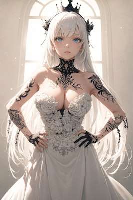 白の王女２（薔薇のドレス）