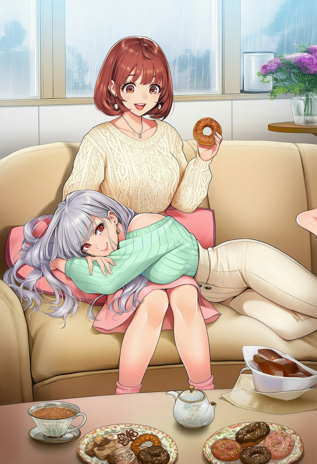 ノノカ＆ミレナのCanCamツーショット♡ リビング＆カフェの仲良しタイム