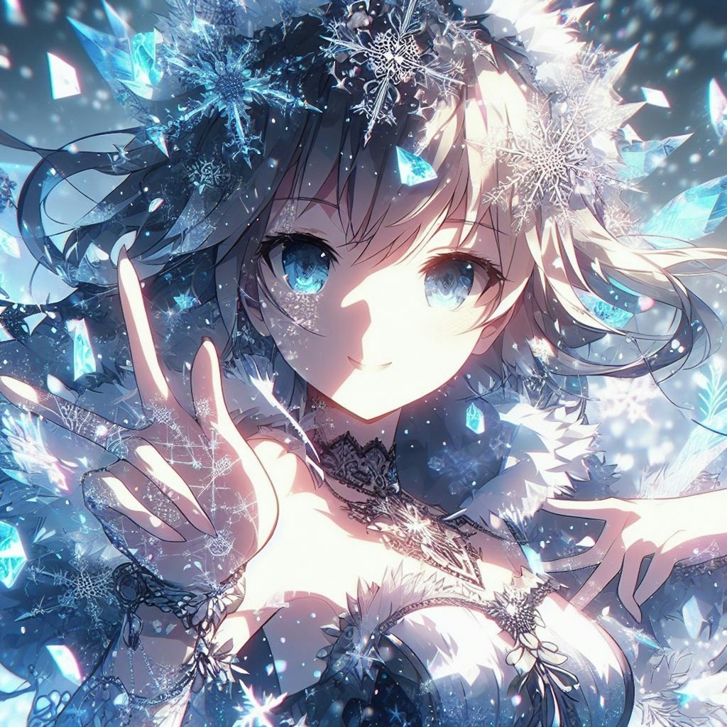 雪の結晶×少女
