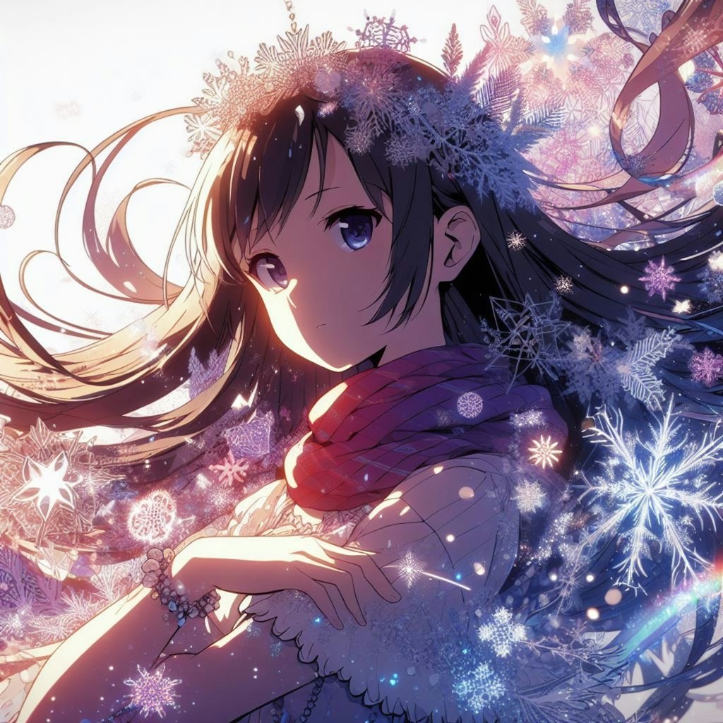 雪の結晶×少女
