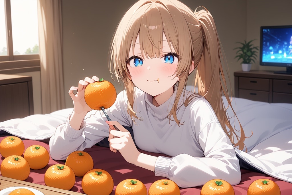 🍊とコタツ