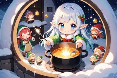 Elf preparing a meal 51