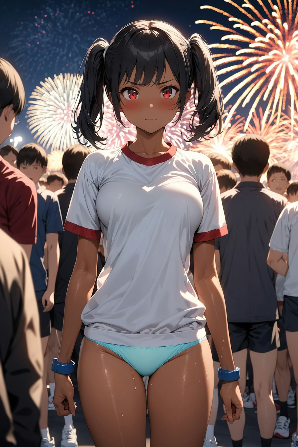 花火大会と体操服、そしてぱんつ Y613