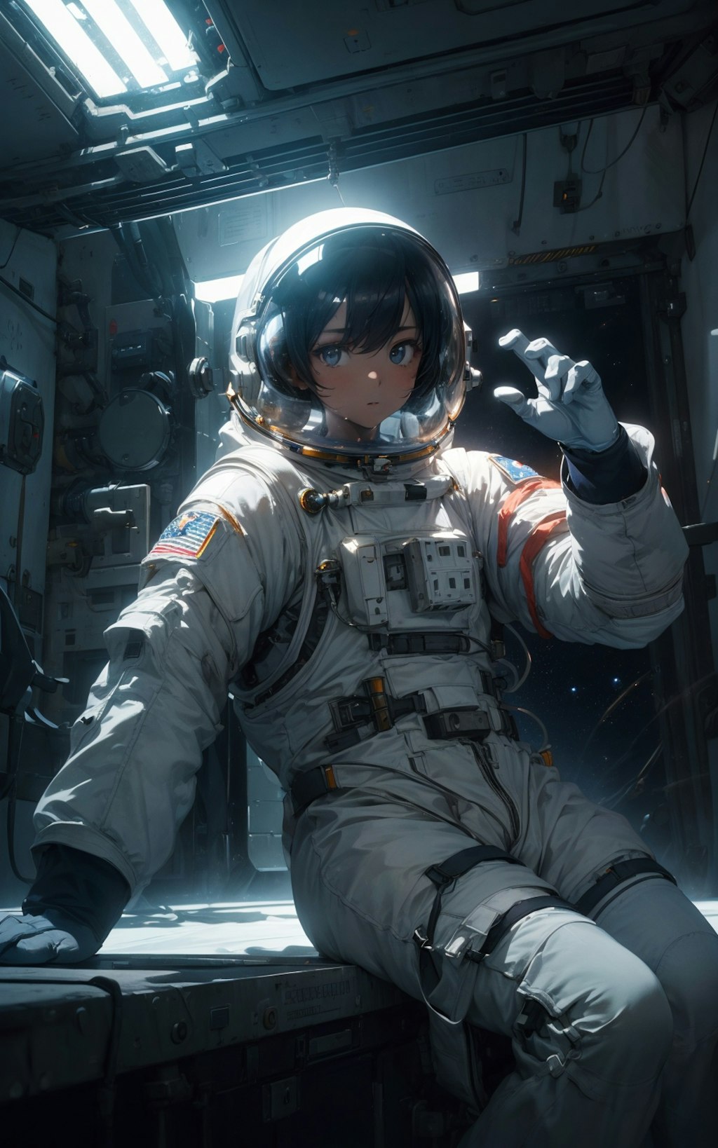 A lone astronaut [Face Ver]