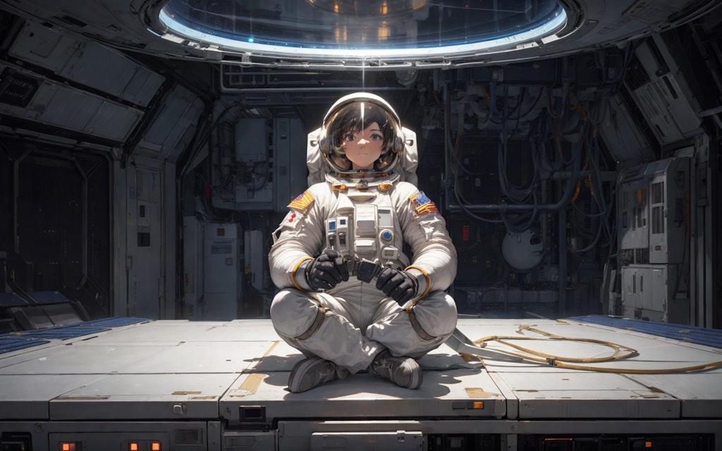 A lone astronaut [Face Ver]