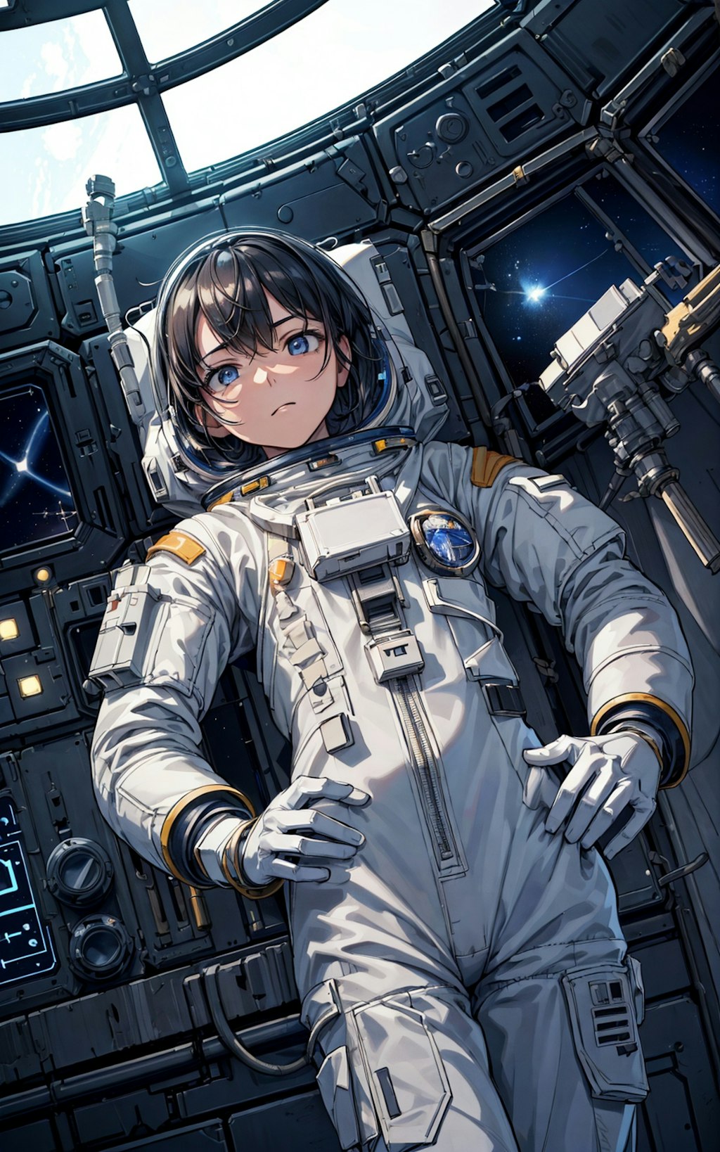 A lone astronaut [Face Ver]