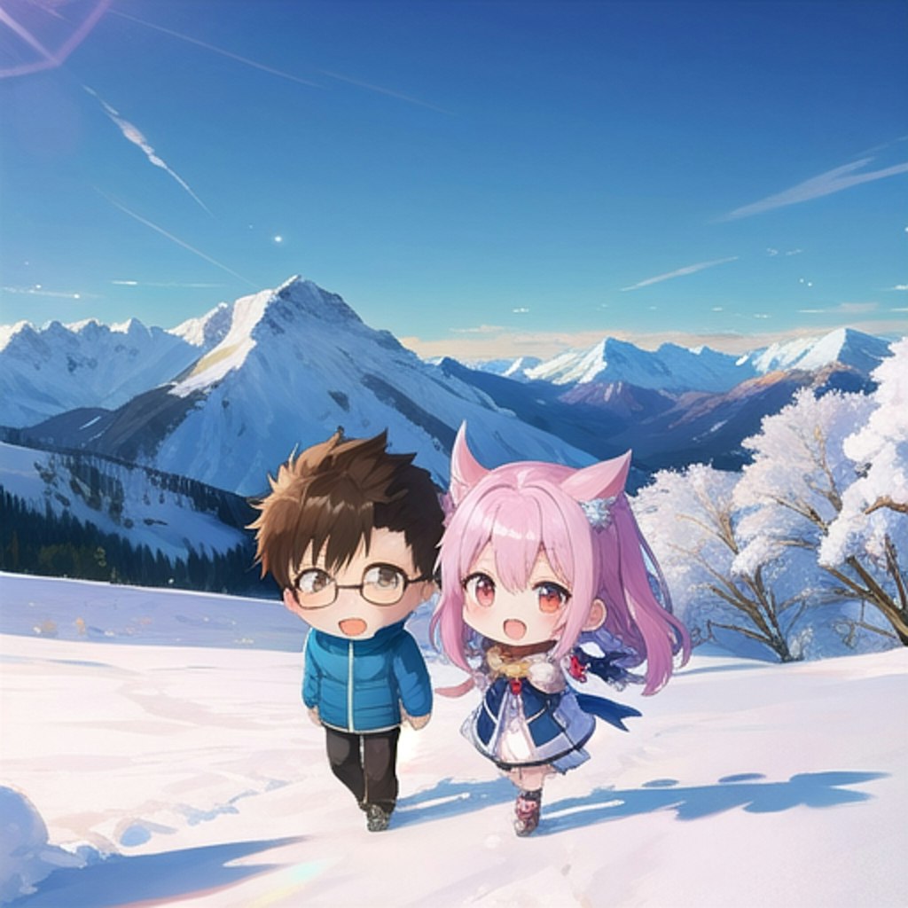 雪山（カップル）