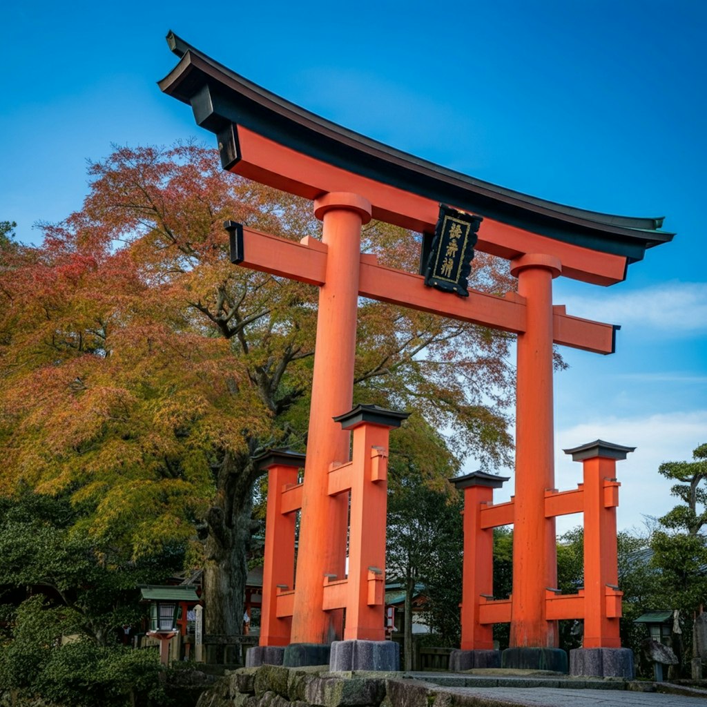 自然豊かな神社