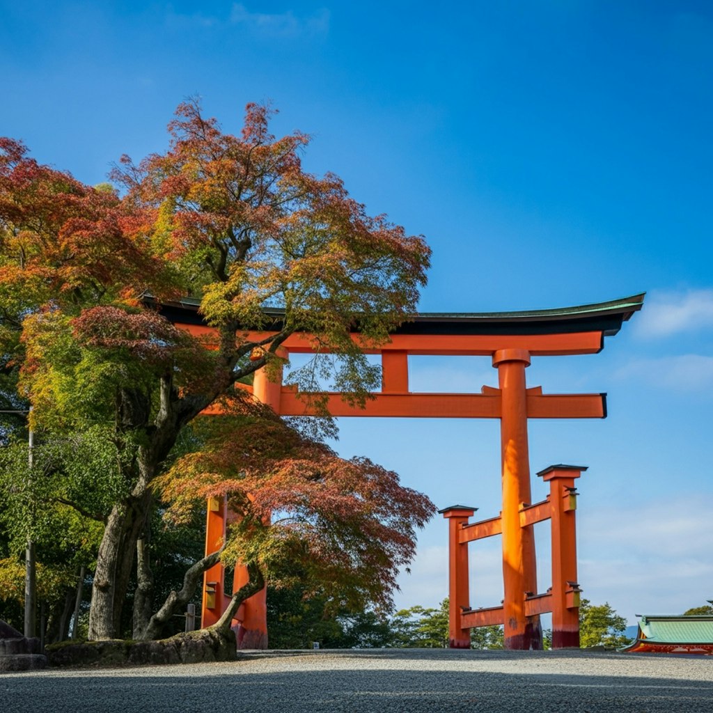 自然豊かな神社