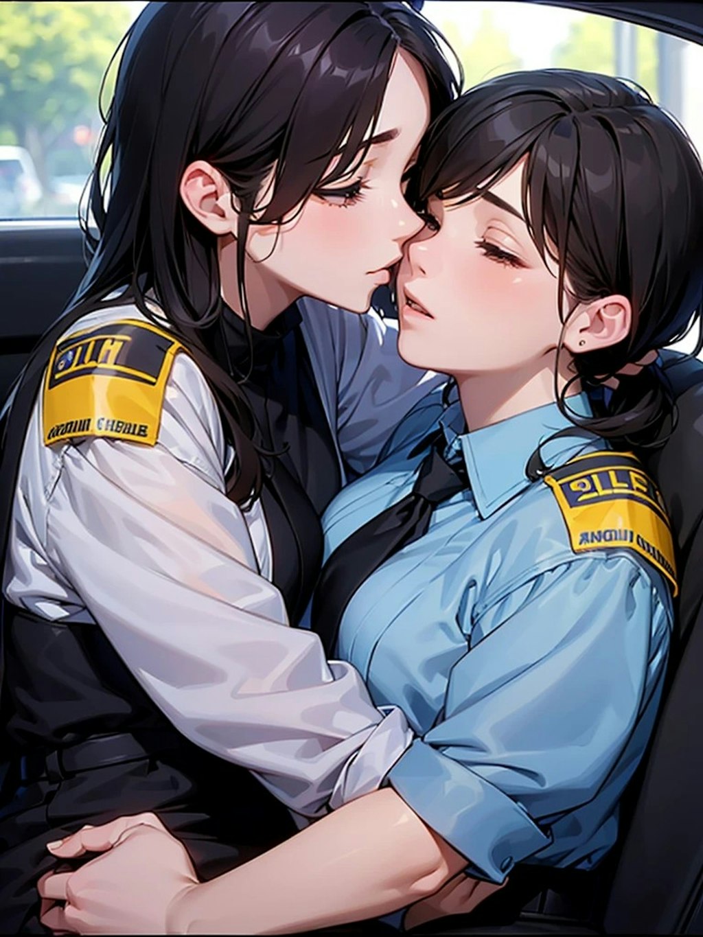 私生活でもバディな百合婦警さん