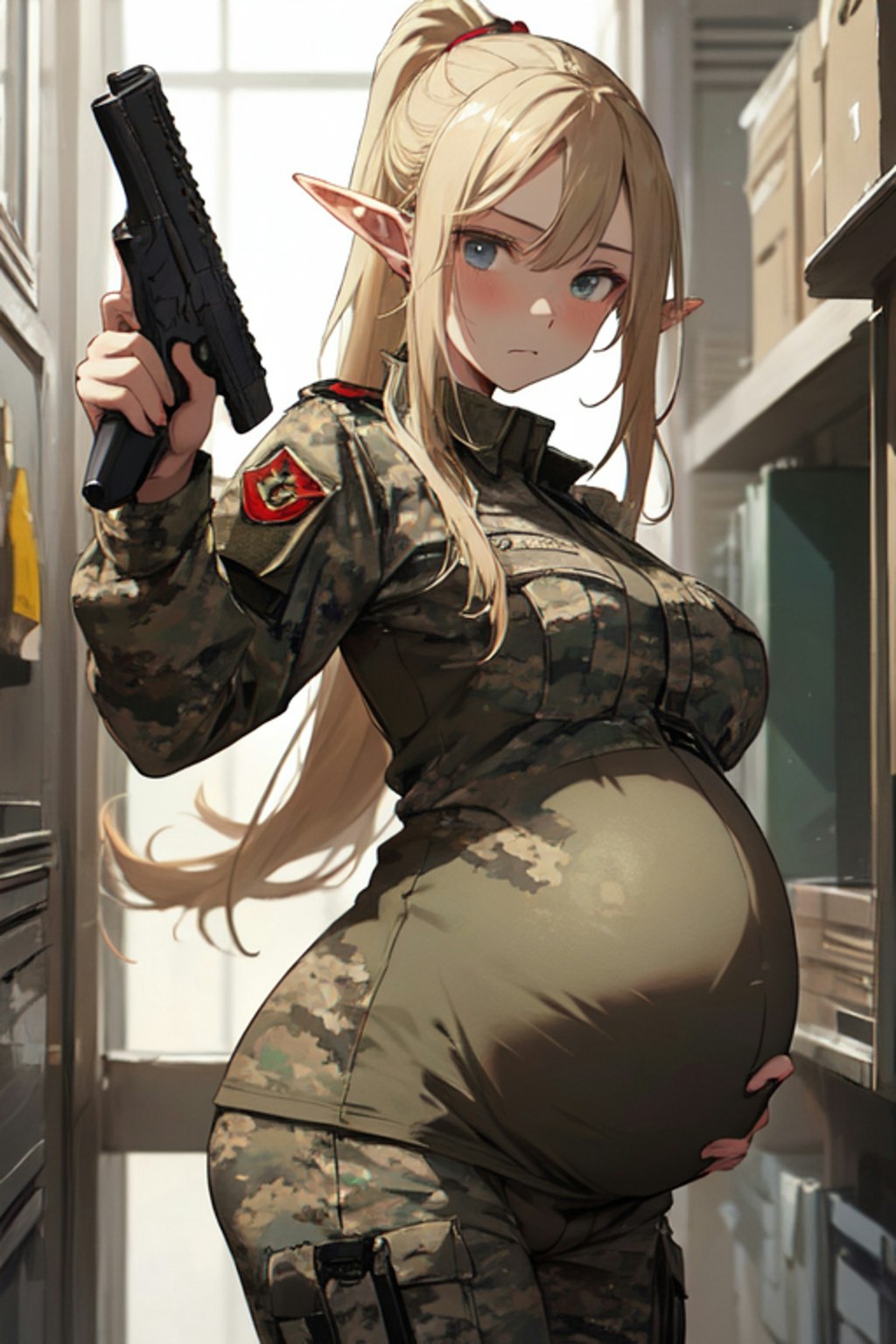 戦闘妊娠少女７７