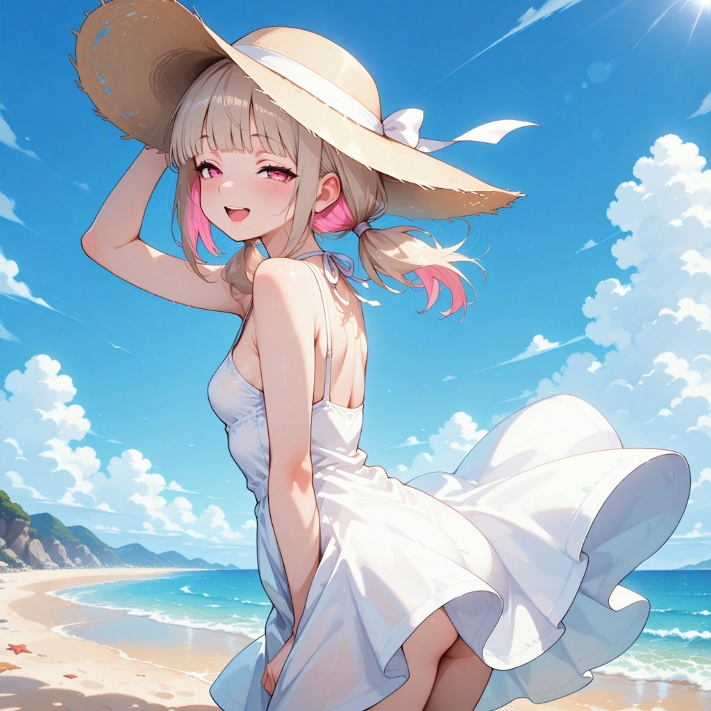 海デート①風が気持ち良い