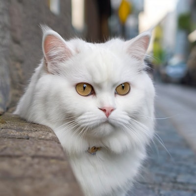 美しい白い子猫