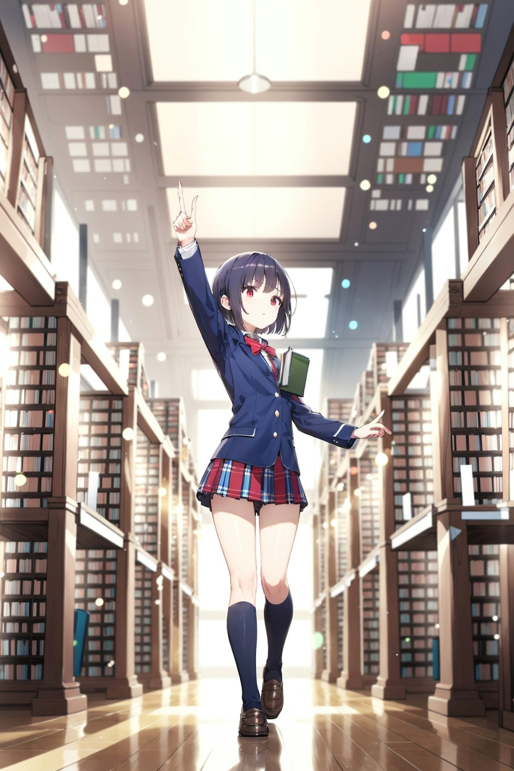 図書館ではお静かに！