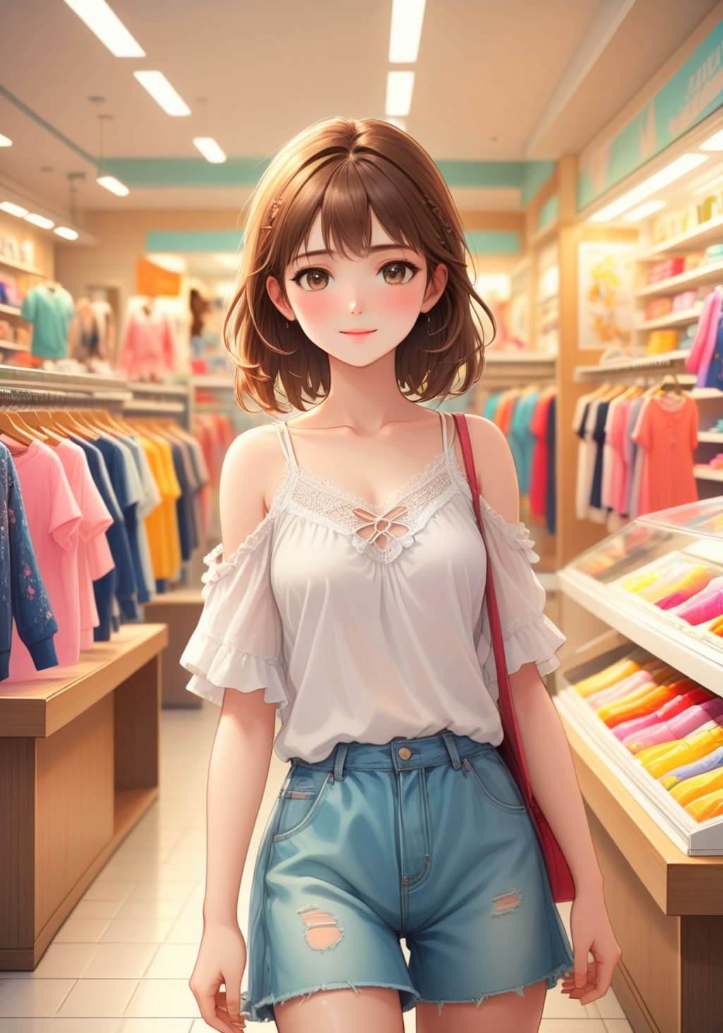 夏ファッション in 服飾店