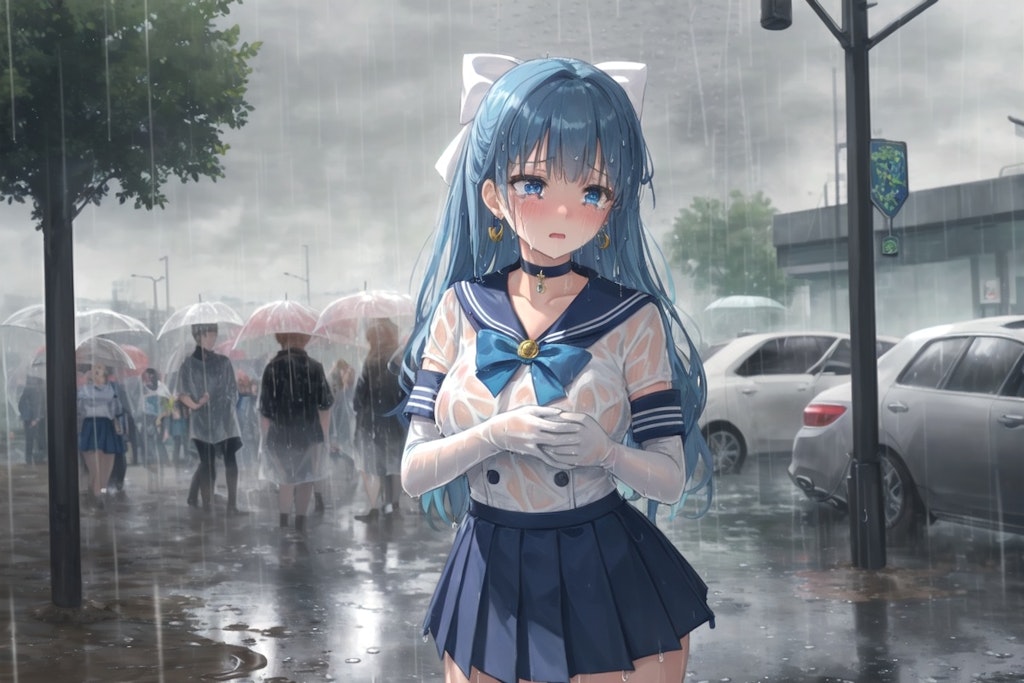 雨✕セーラー戦士風②