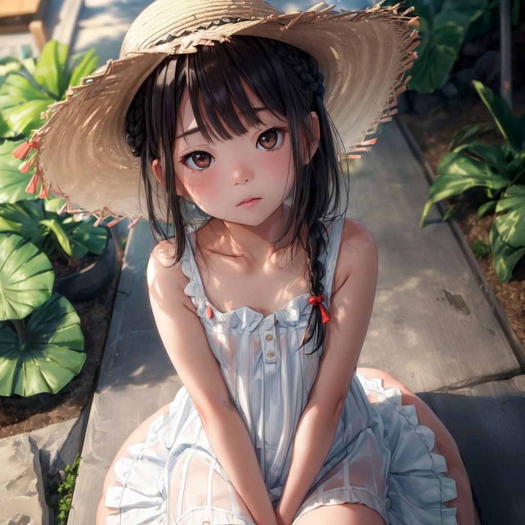 夏の思い出の少女