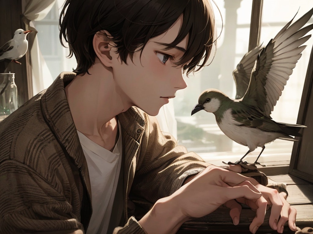 鳥と少年