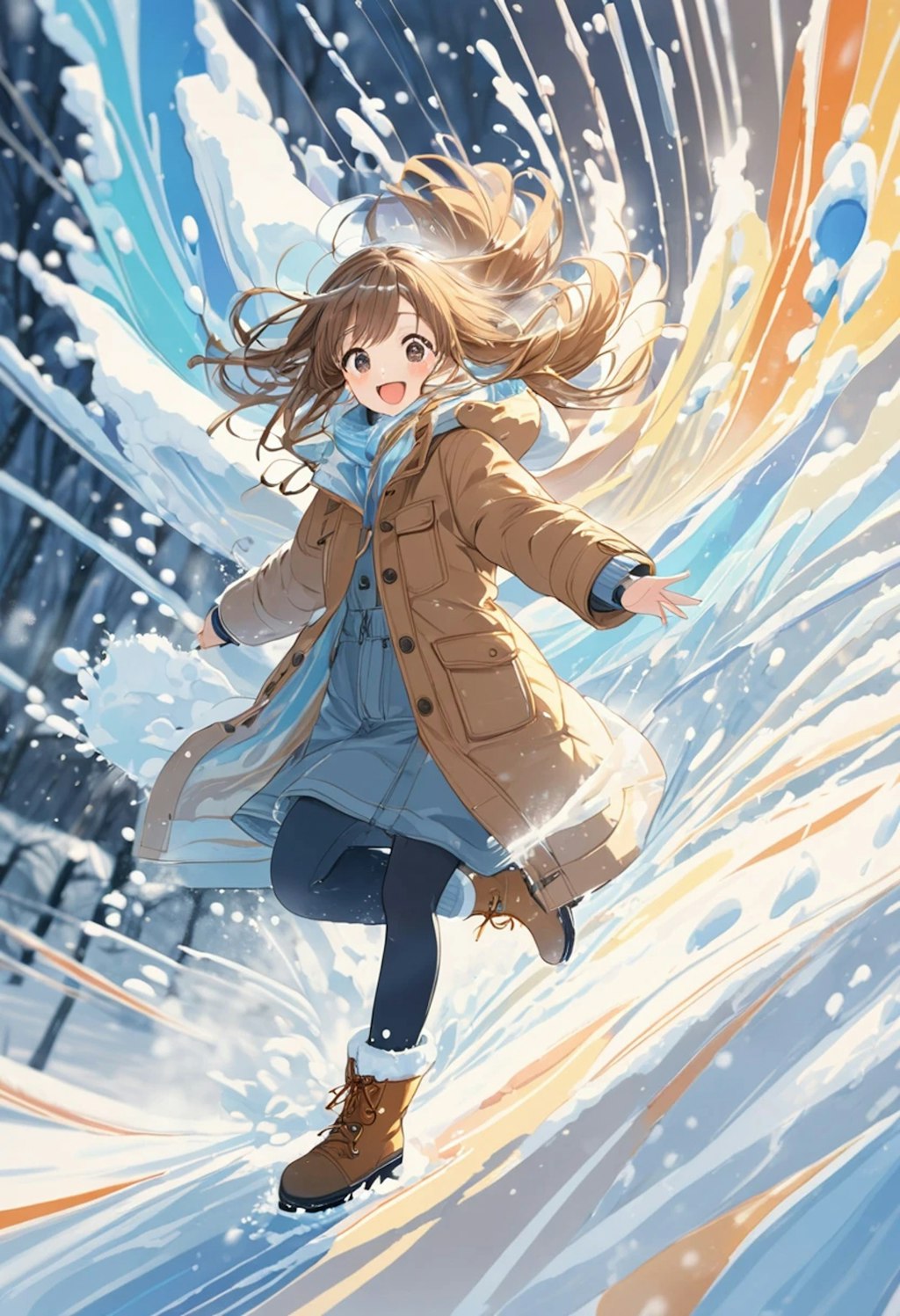 雪遊び