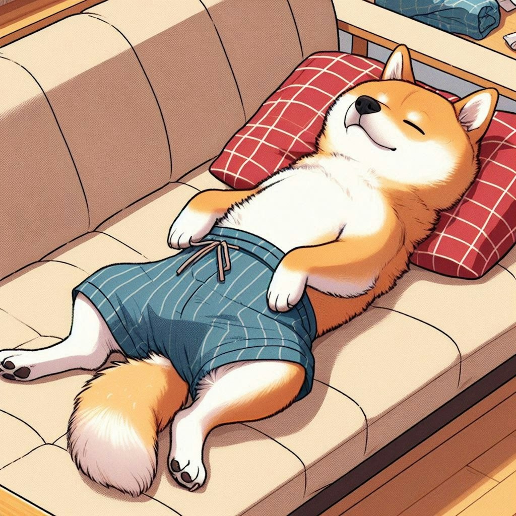 Sleeping SHIBA