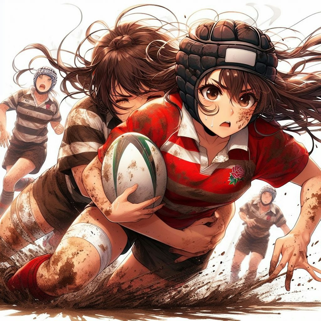 🏉泥まみれの女子ラグビー 107