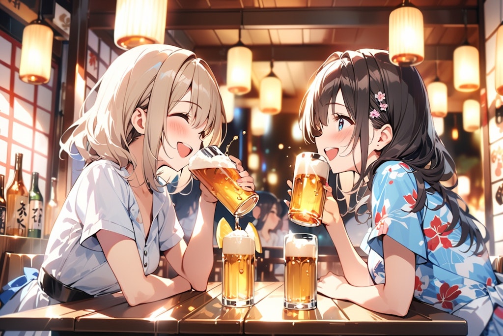 月曜日の女の子　リアル作者の代理で友人と飲み会。