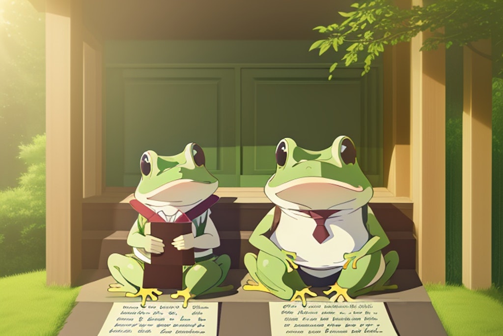 友達からの手紙（Frog and Toad風）