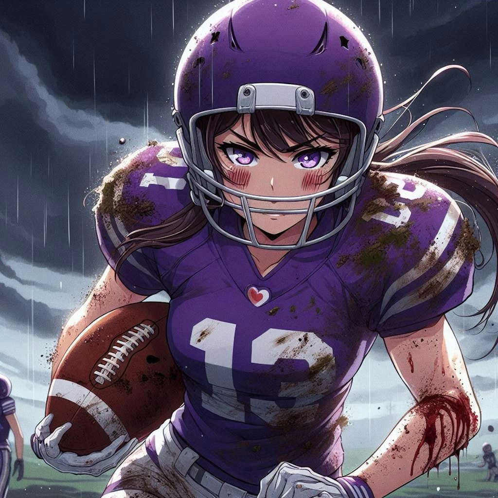 🏈泥まみれの女子アメフト 112