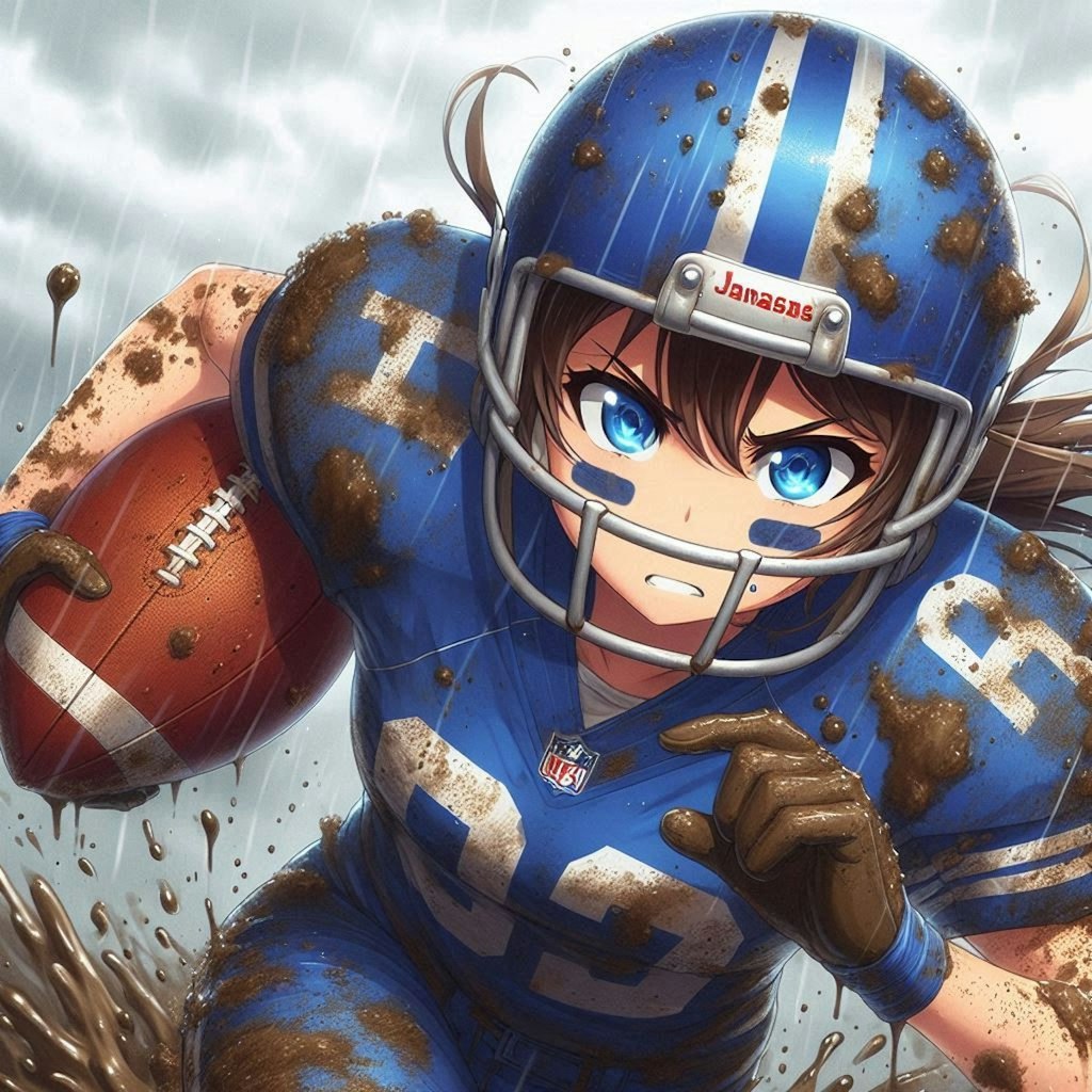 🏈泥まみれの女子アメフト 112