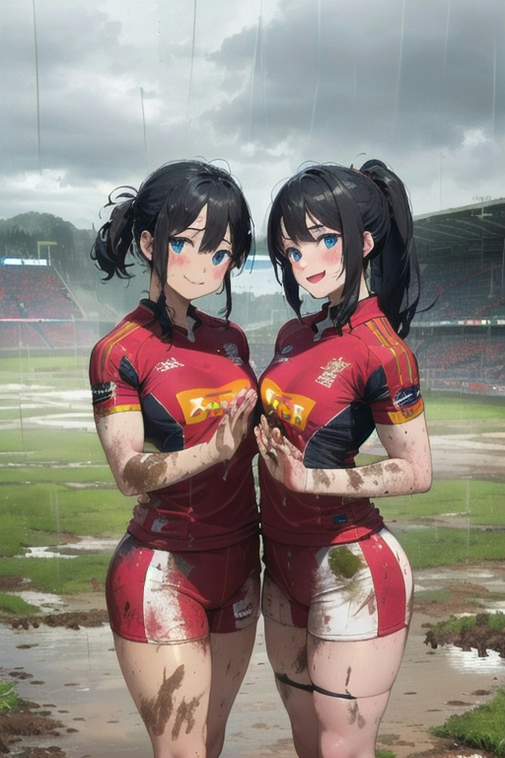 🏉泥まみれの女子ラグビー 64