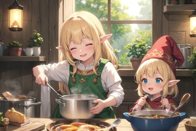 Elf preparing a meal 15