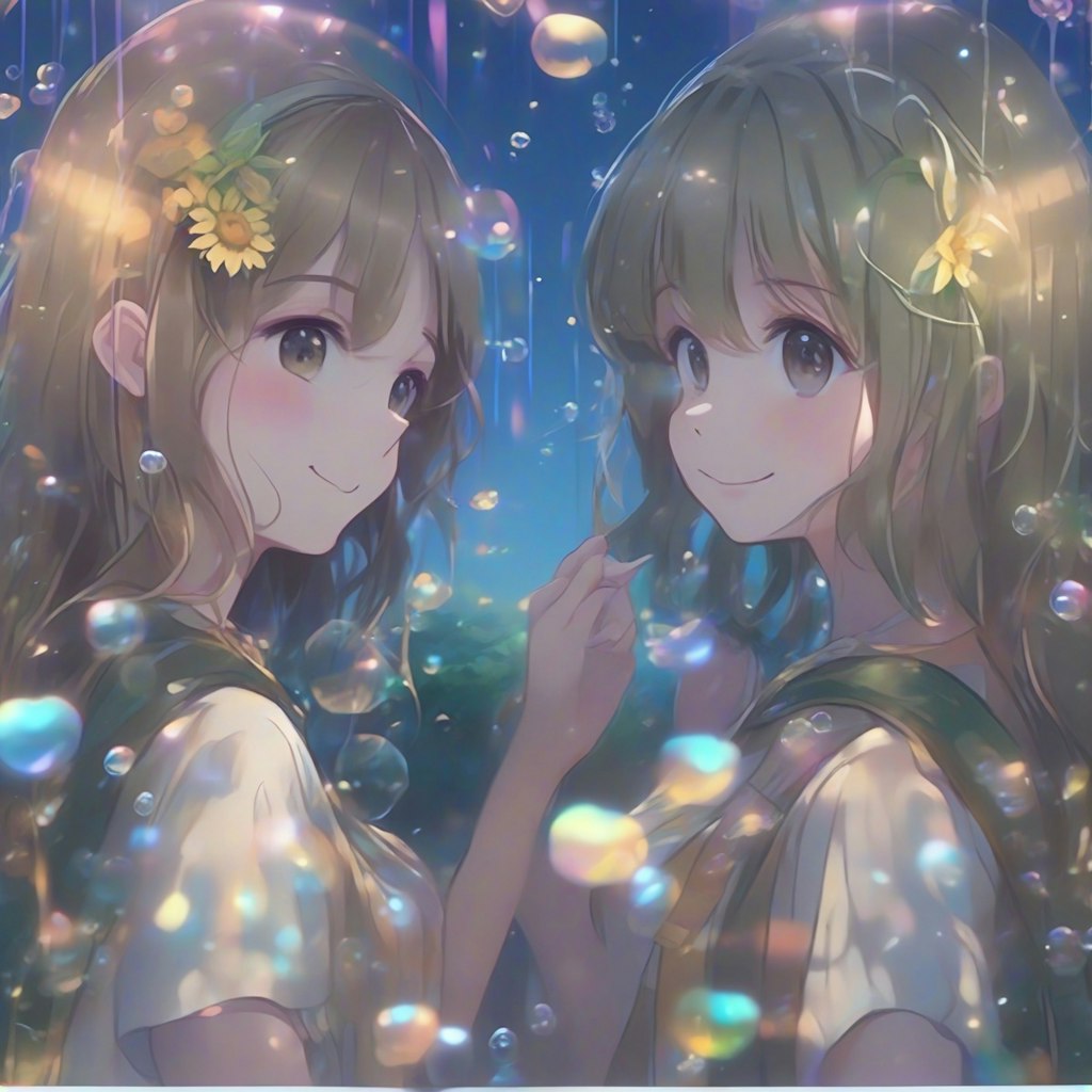 💓水の中の涼しげな女の子