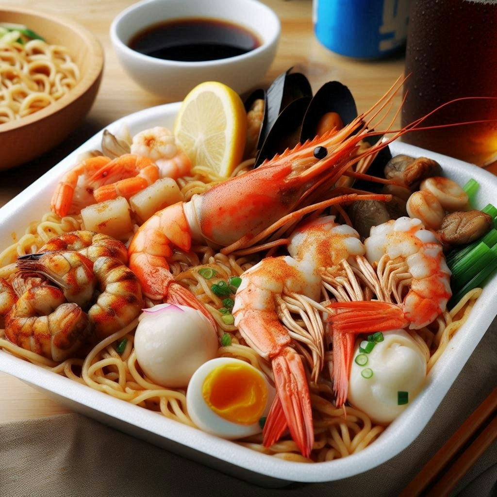 出店用seafood noodleの開発