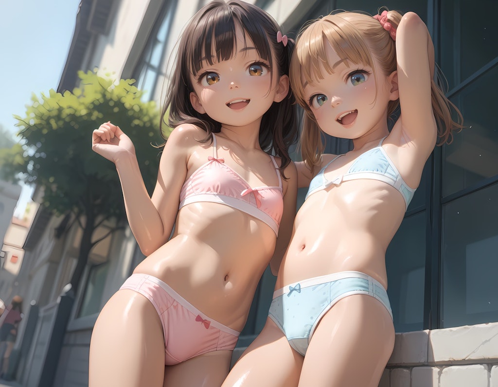 少女撮影中