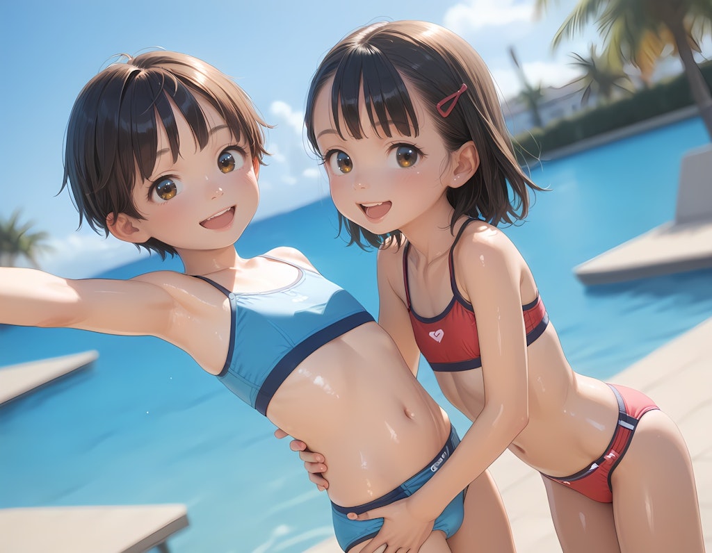 少女撮影中