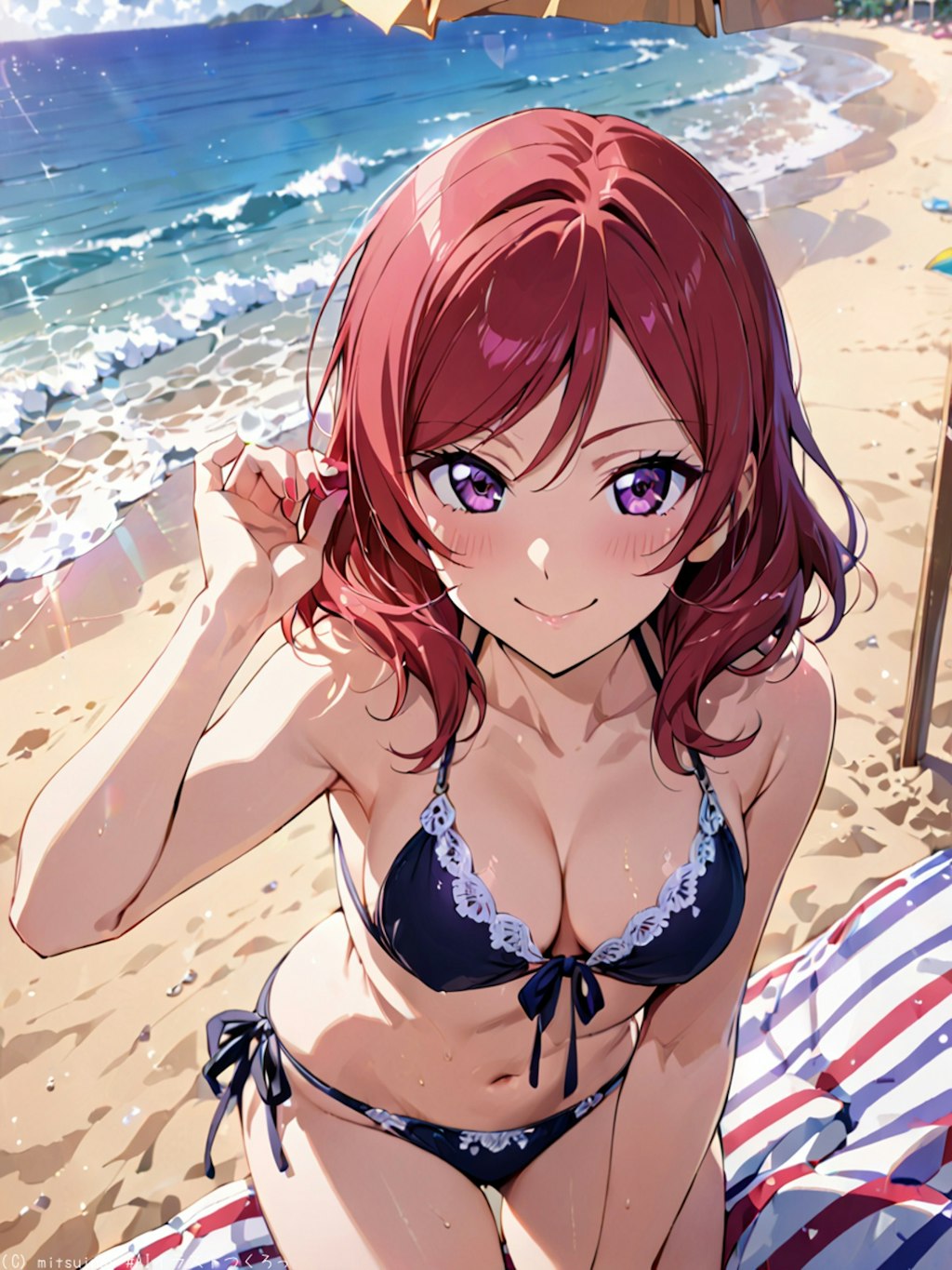 水着で攻める真姫ちゃん👙