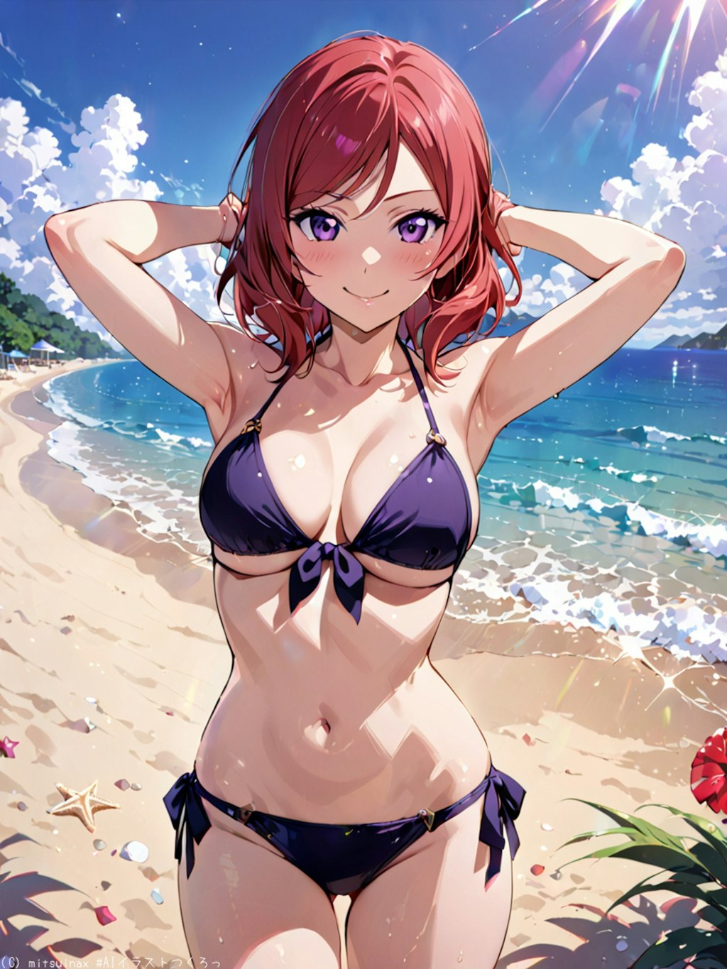 水着で攻める真姫ちゃん👙