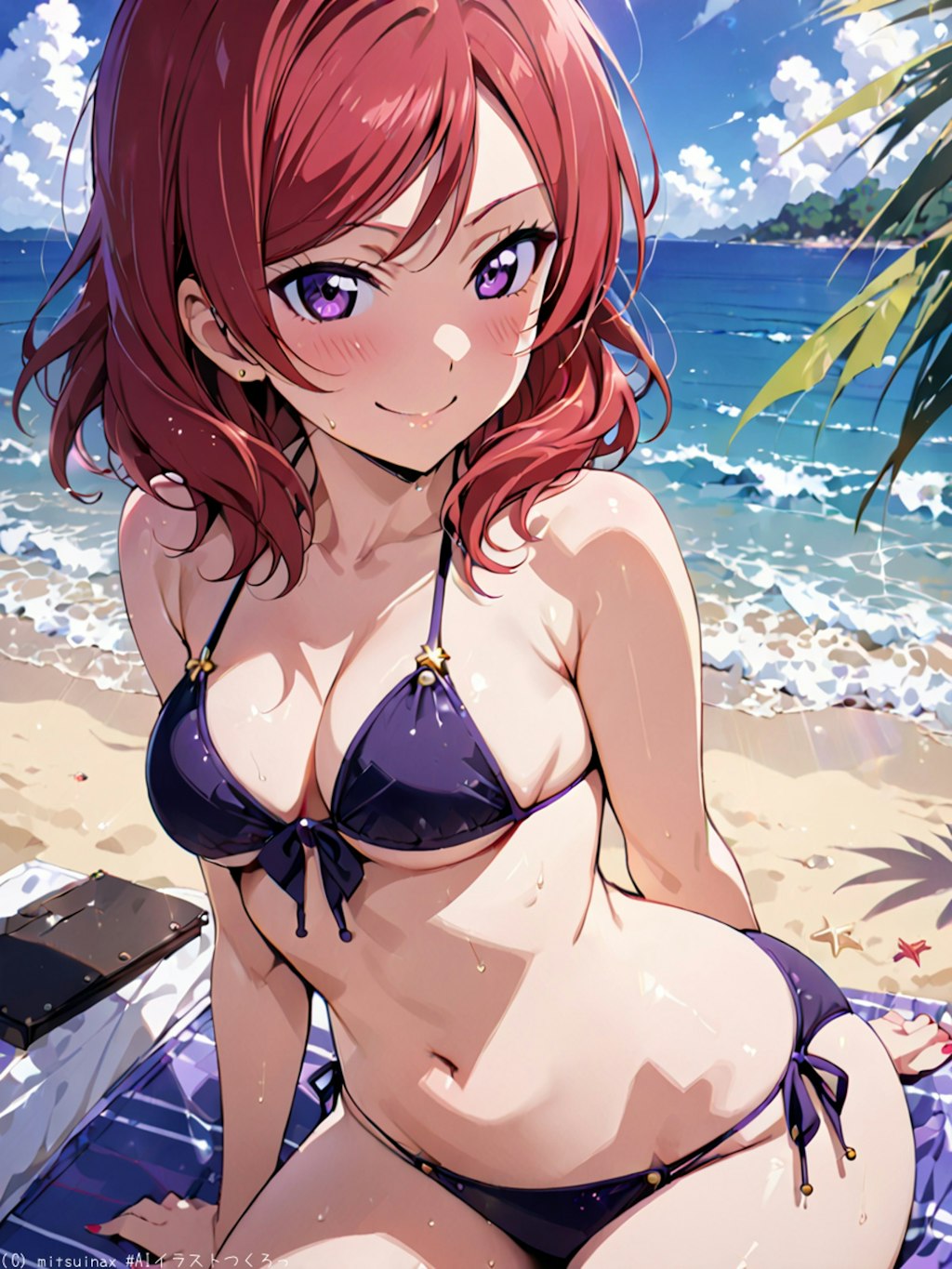 水着で攻める真姫ちゃん👙