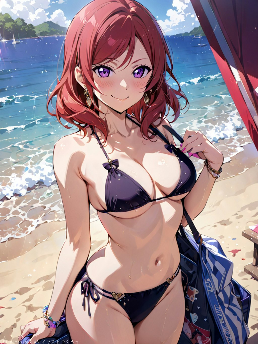 水着で攻める真姫ちゃん👙