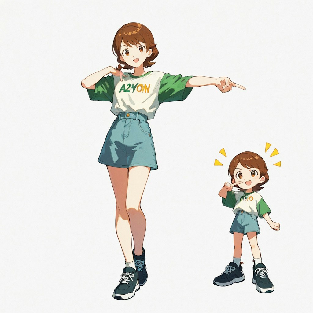 指さし女の子