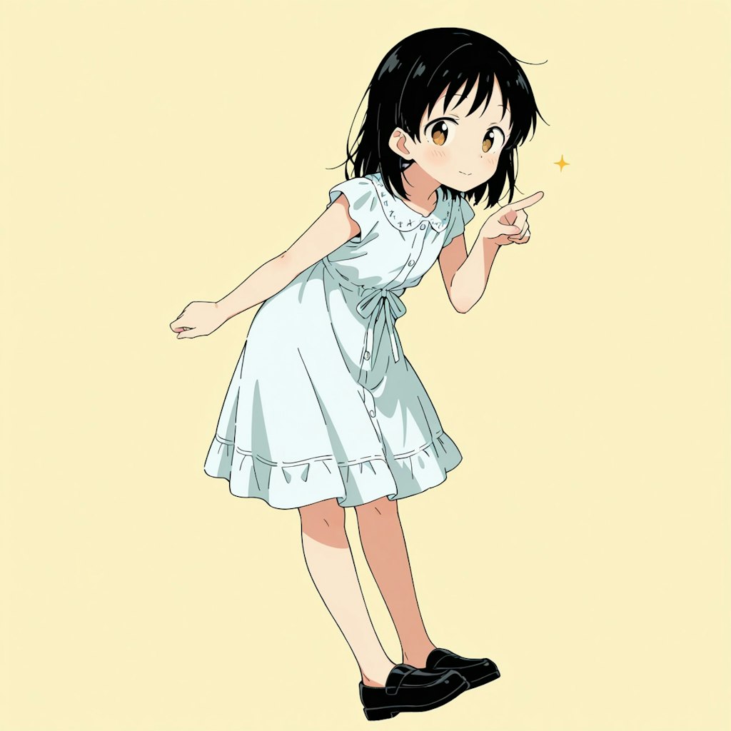 指さし女の子