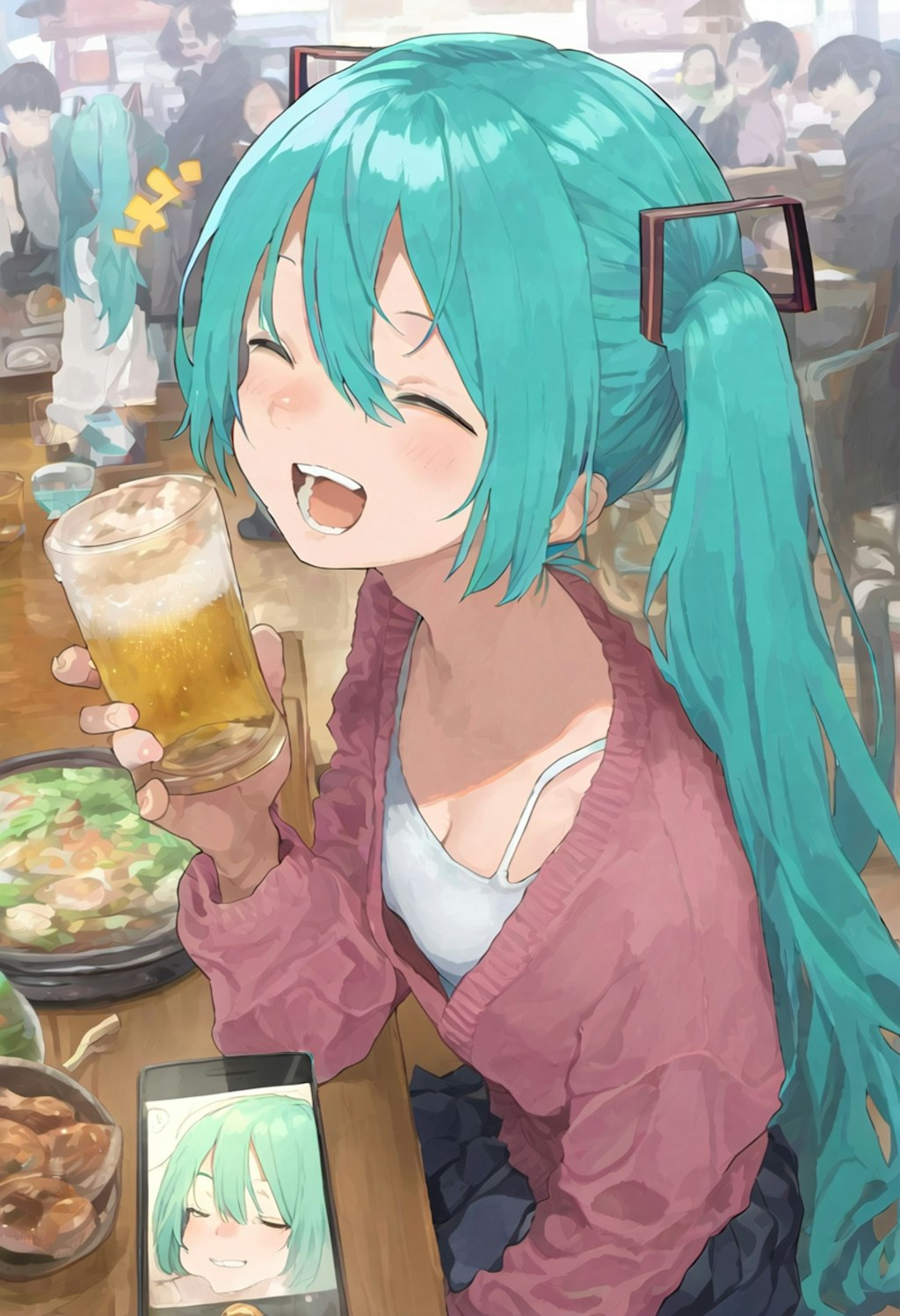 ミクさんと乾杯🍺