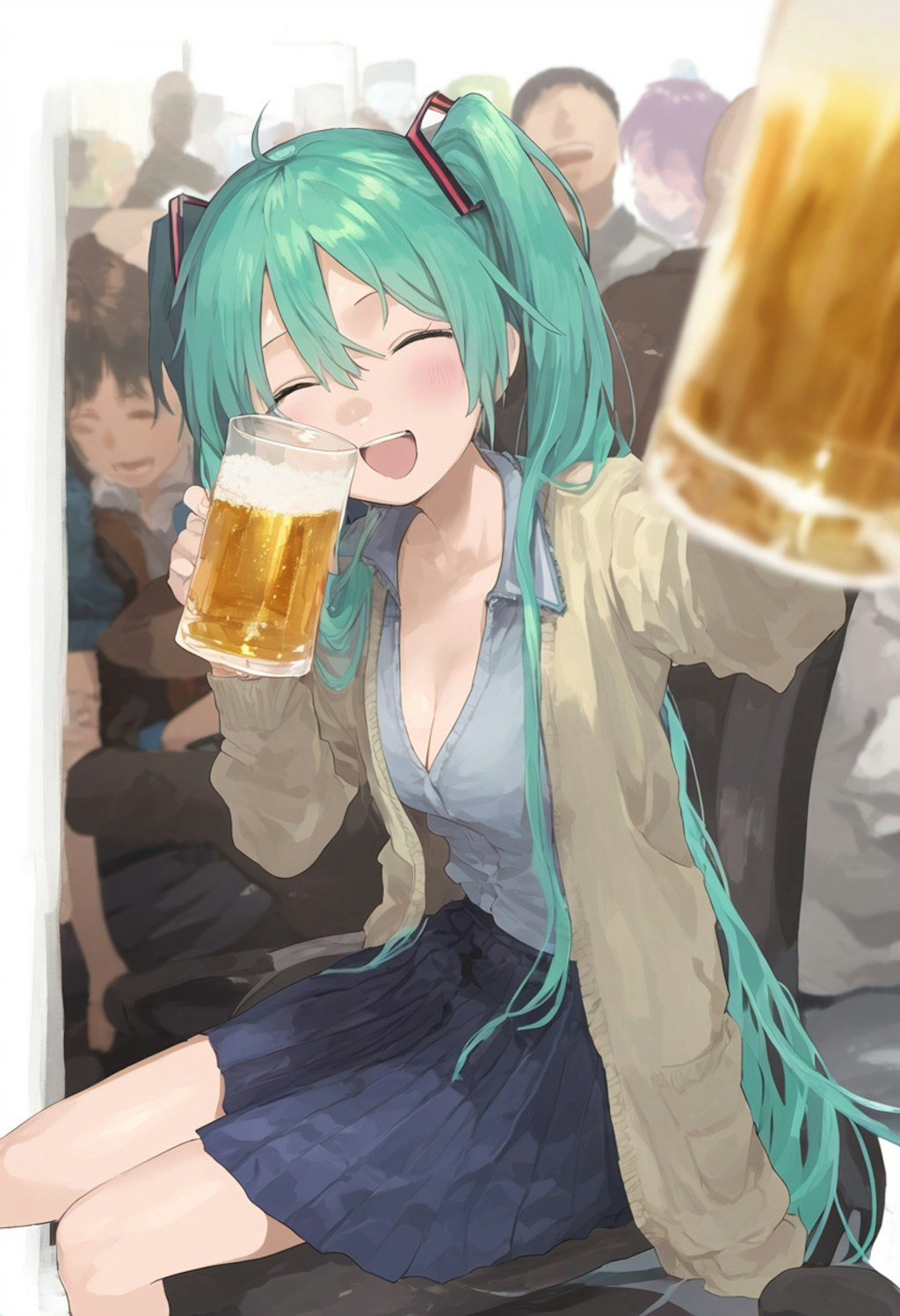 ミクさんと乾杯🍺