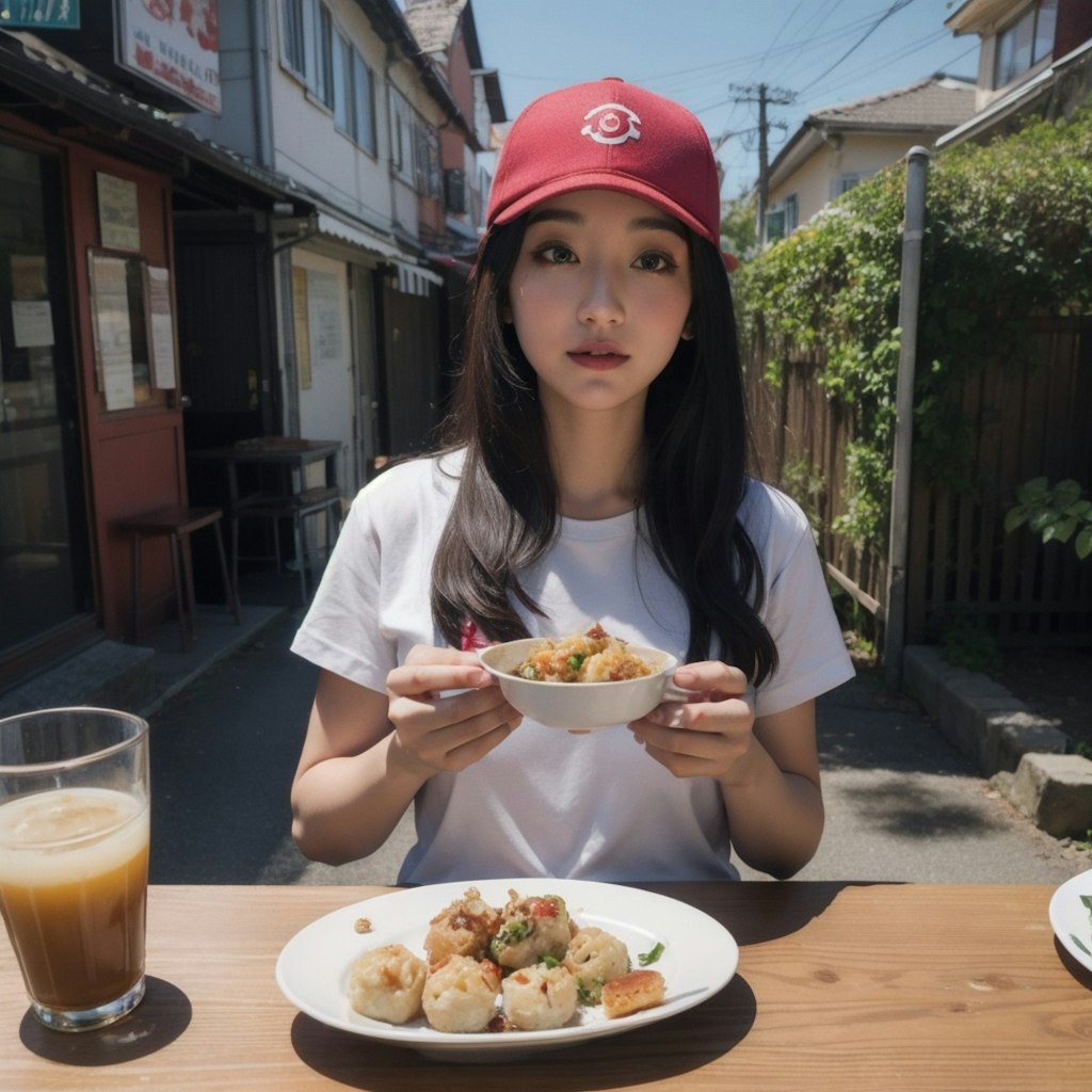 海の日だから特別なたこ焼きにしたよ！