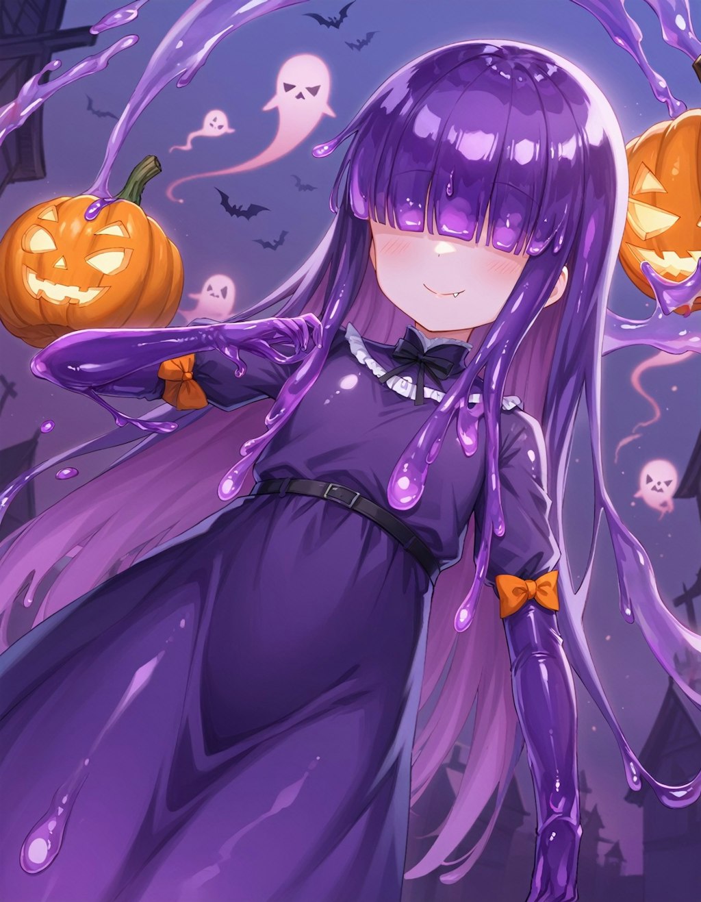 紫スライムのハロウィン