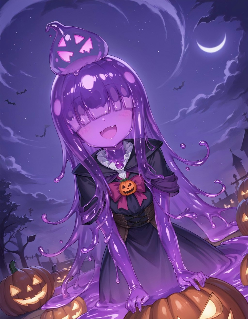 紫スライムのハロウィン