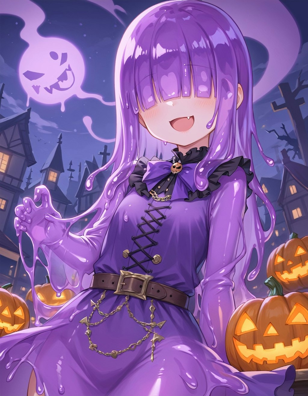 紫スライムのハロウィン