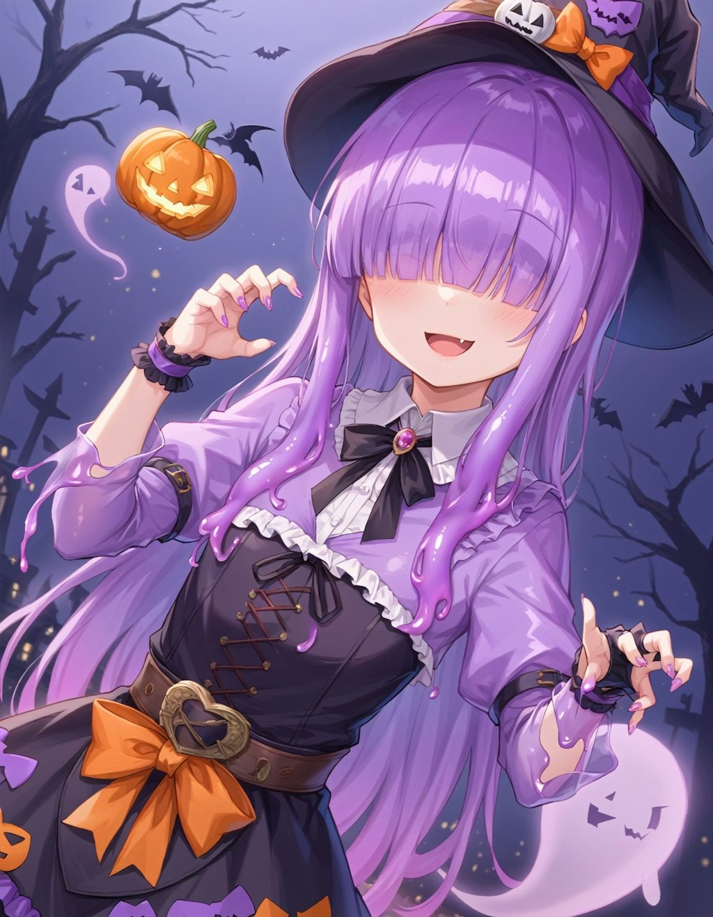 紫スライムのハロウィン