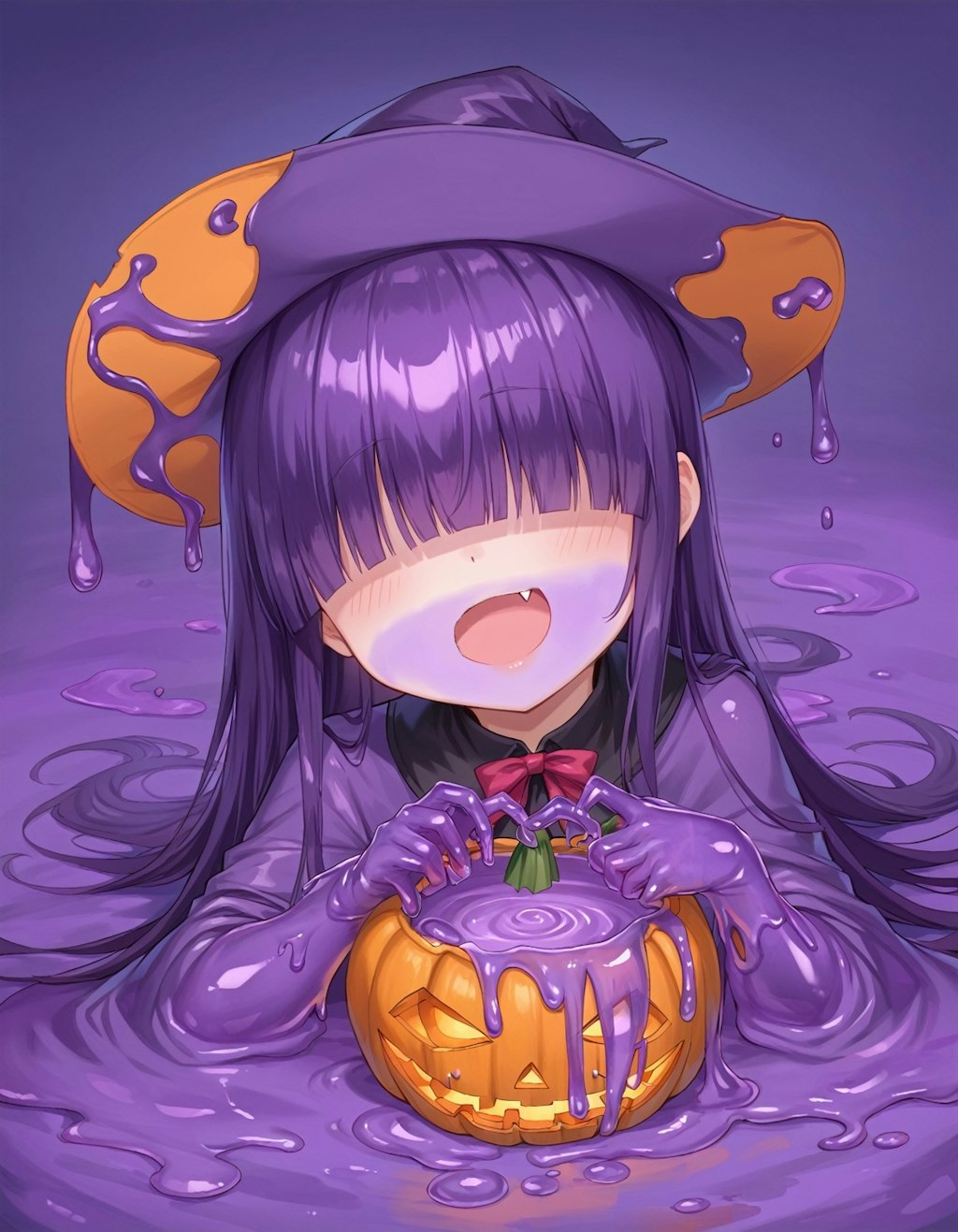 紫スライムのハロウィン