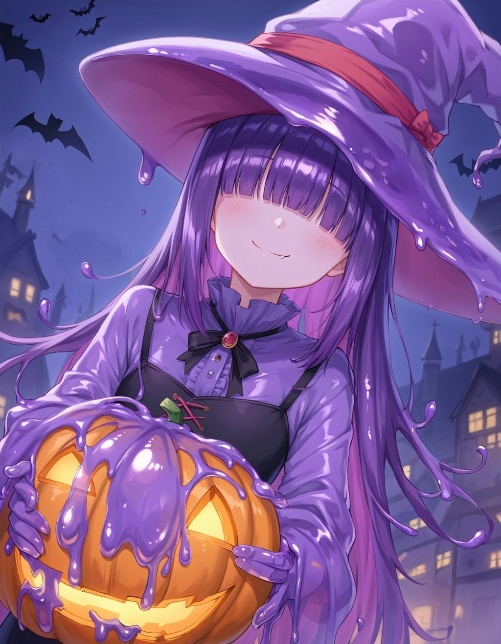 紫スライムのハロウィン